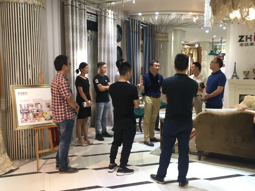 自由人、歐派工程領(lǐng)導(dǎo)到志達(dá)家居參觀
