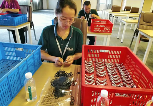 巧學(xué)善思煉精藝 沉著冷靜創(chuàng)佳績 金威管業(yè)技能大比武