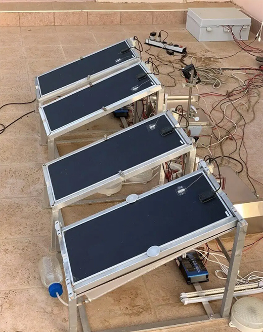 太陽能電池板在發(fā)電的同時灌溉植物?